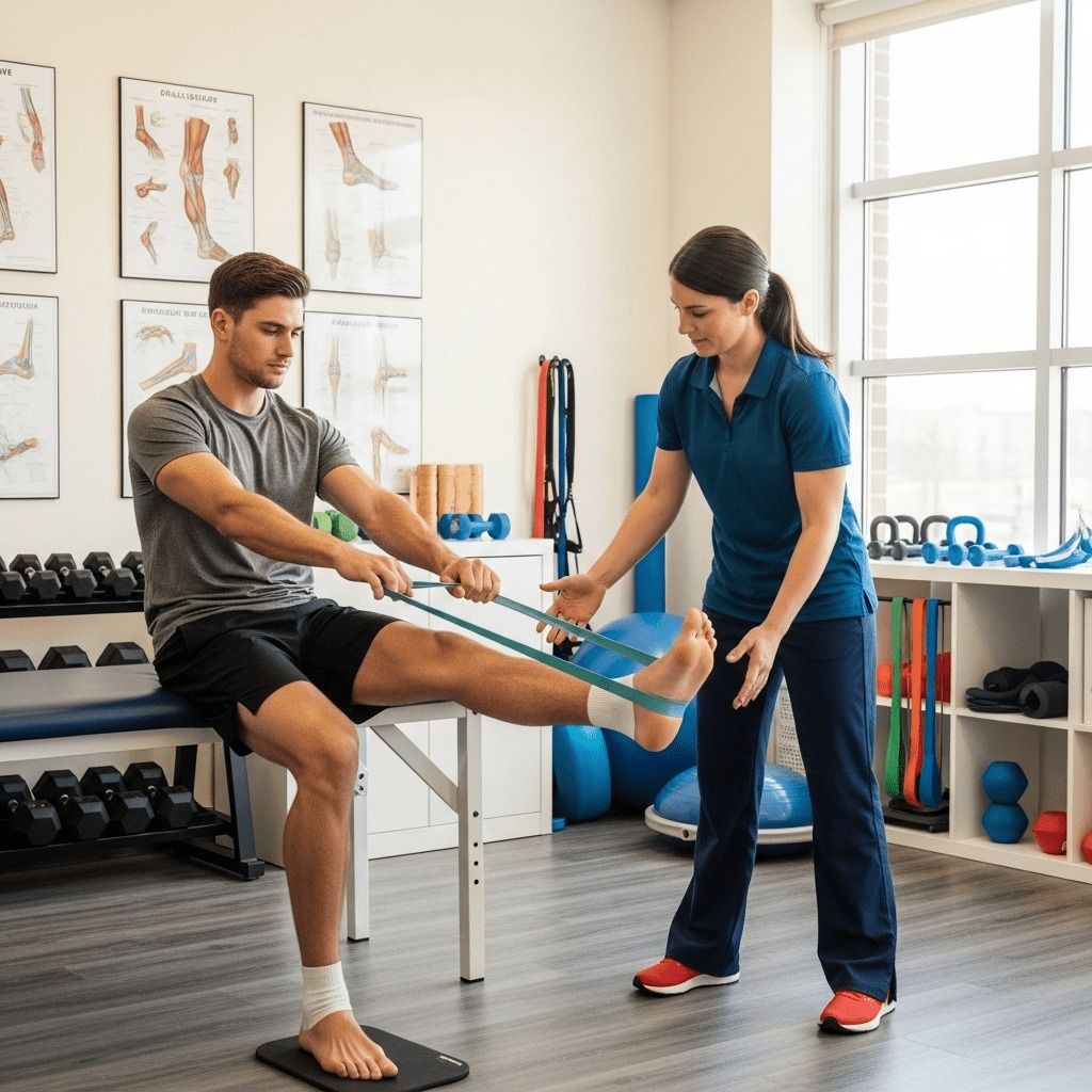 Physiotherapy assessment and guided exercise session